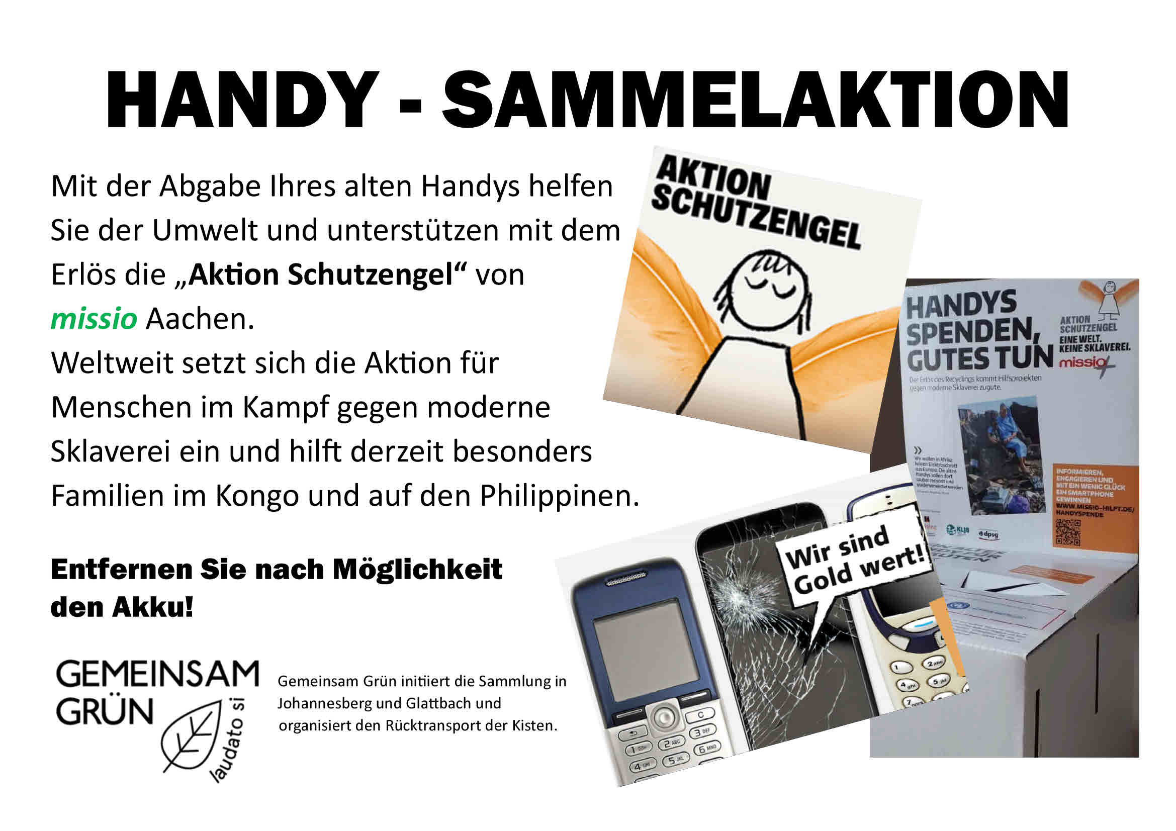 2023 Plakat Sammelaktion Handy